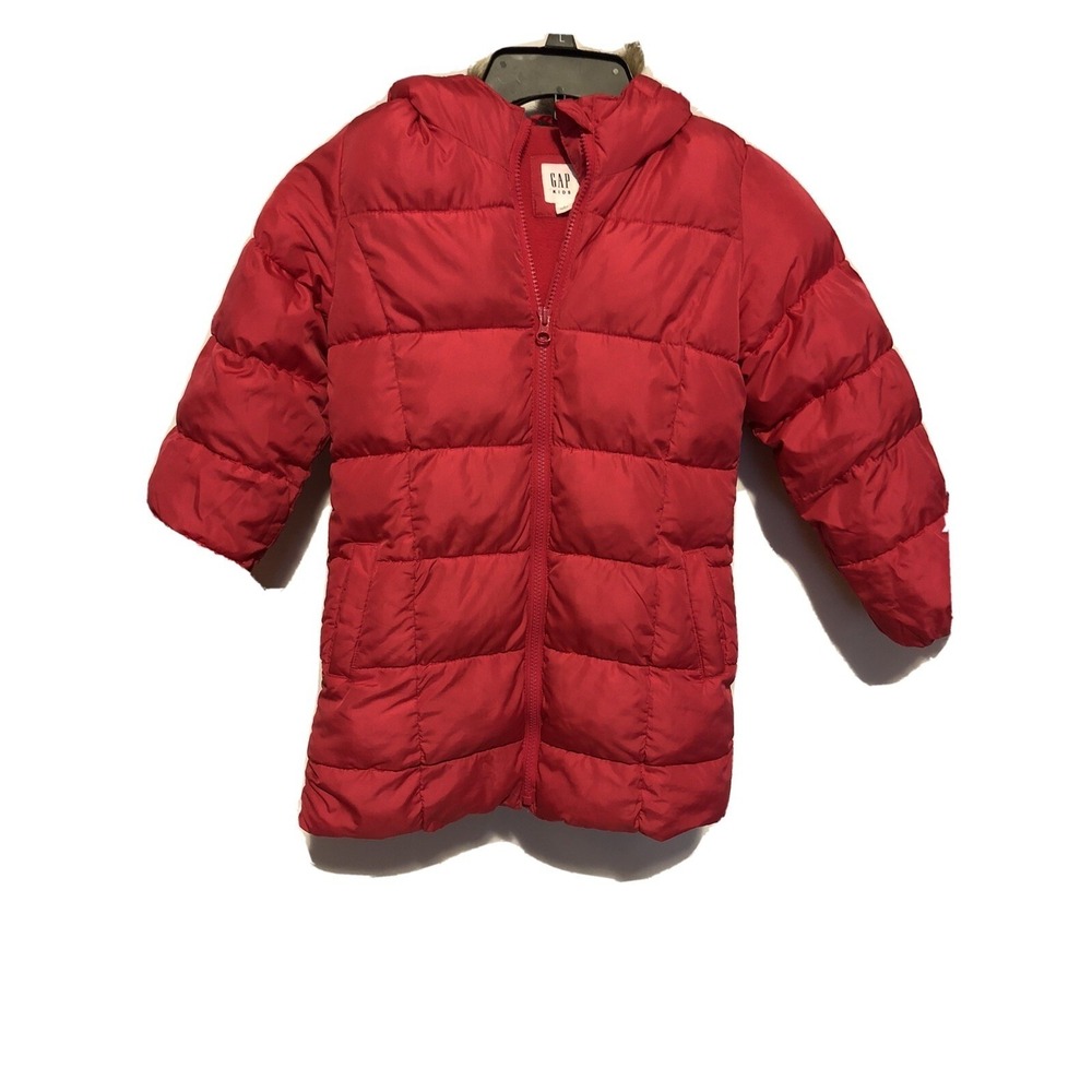 Gap Kids Girl's Hot Pink Puffer Winter Coat‎ Jacket Size S (5-7) Skinny